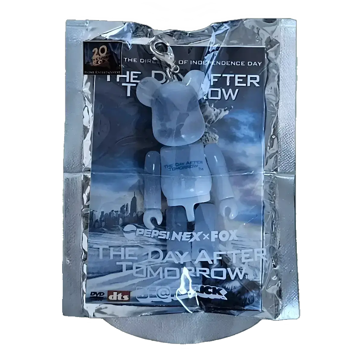 Bearbrick PEPSI.NEX × FOX - The Day After Tomorrow 70% in der Verpackung