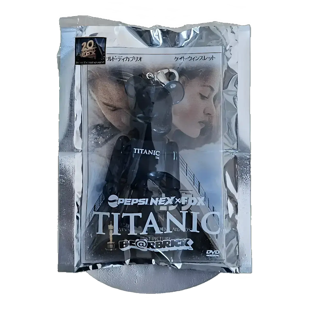 Bearbrick PEPSI.NEX × FOX - Titanic 70% in der Verpackung