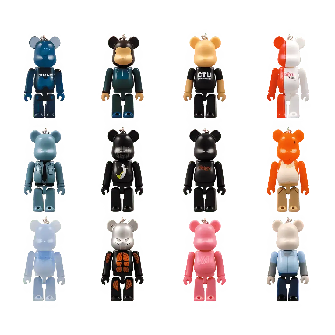 Bearbrick PEPSI.NEX × FOX - komplette Kollektion aus 12 Figuren 100% Herstellerbild