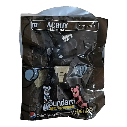 Bearbrick PEPSI.NEX × Gundam - 11 MSM-04 ACGUY 70% in der Verpackung