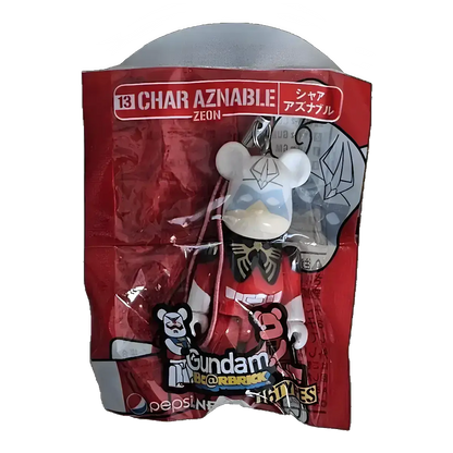Bearbrick PEPSI.NEX × Gundam - 13 CHAR AZNABLE Zeon 70% in der Verpackung
