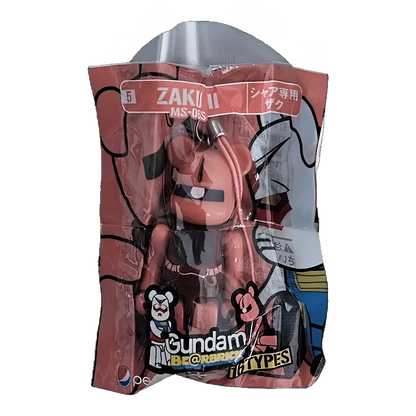 Bearbrick PEPSI.NEX × Gundam - 5 MS-06S ZAKU II 70% in der Verpackung