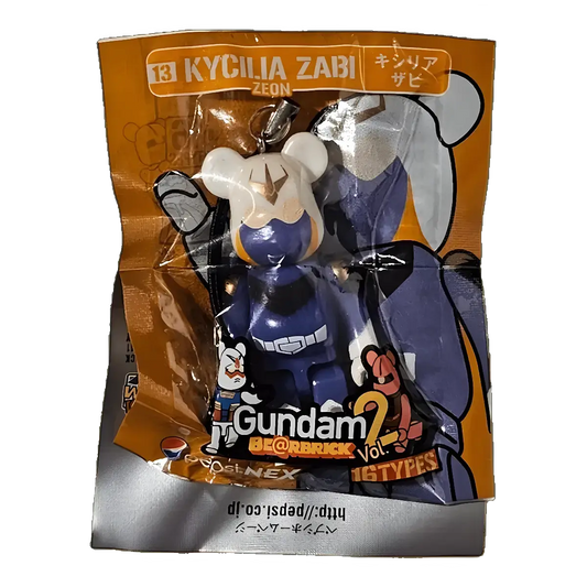 Bearbrick PEPSI.NEX × Gundam Vol. 2 - 13 KYCILIA ZABI 70% in der Verpackung