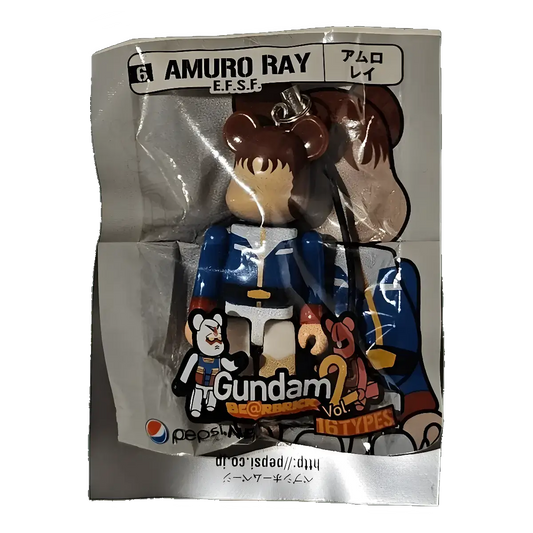 Bearbrick PEPSI.NEX × Gundam Vol. 2 - 6 AMURO RAY E.F.S.F. 70% in der Verpackung