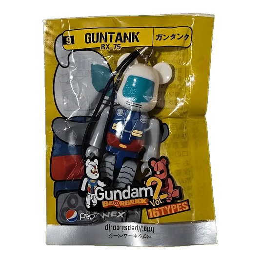 Bearbrick PEPSI.NEX × Gundam Vol. 2 - 9 RX-75 GUNTANK in der Verpackung