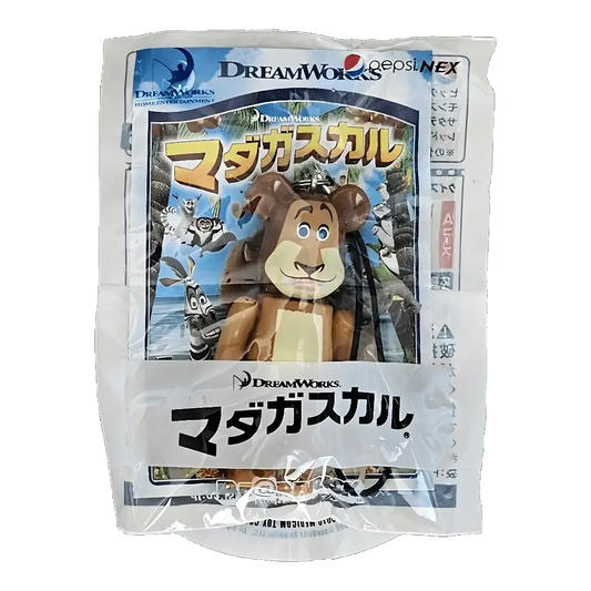 Bearbrick PEPSI.NEX × Paramount - Madagascar 70% in der Verpackung