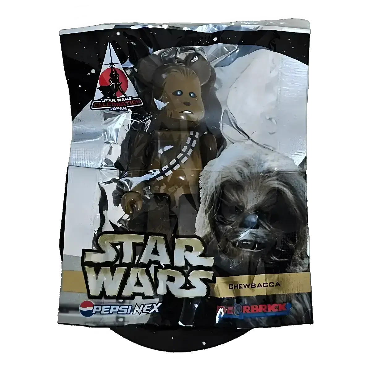 Bearbrick PEPSI.NEX × Star Wars - Chewbacca 70% in der Verpackung