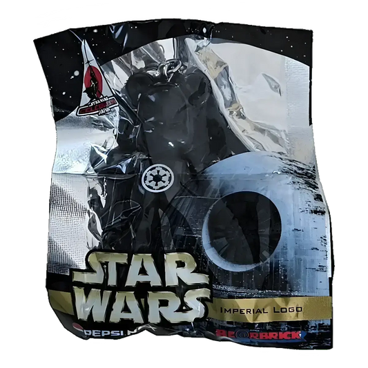 Bearbrick PEPSI.NEX × Star Wars - Imperial Logo 70% in der Verpackung