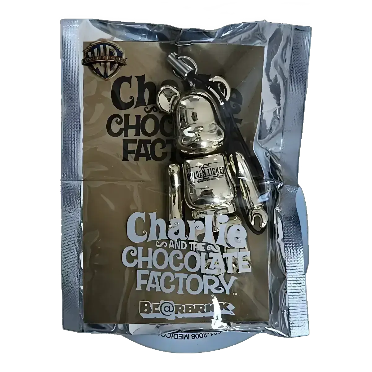 Bearbrick PEPSI.NEX × Warner Bros. - Charlie and the Chocolate Factory 70% in der Verpackung