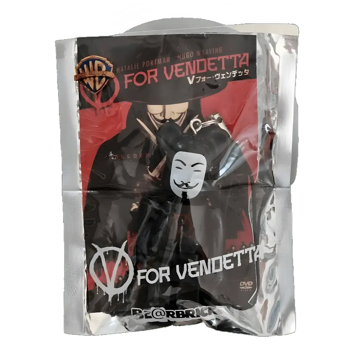 Bearbrick PEPSI.NEX × Warner Bros. - V for Vendetta OC 70% in der Verpackung