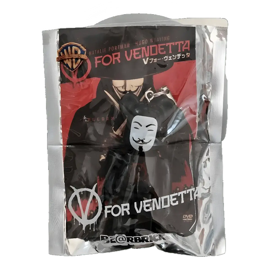 Bearbrick PEPSI.NEX × Warner Bros. - V for Vendetta OC 70% in der Verpackung