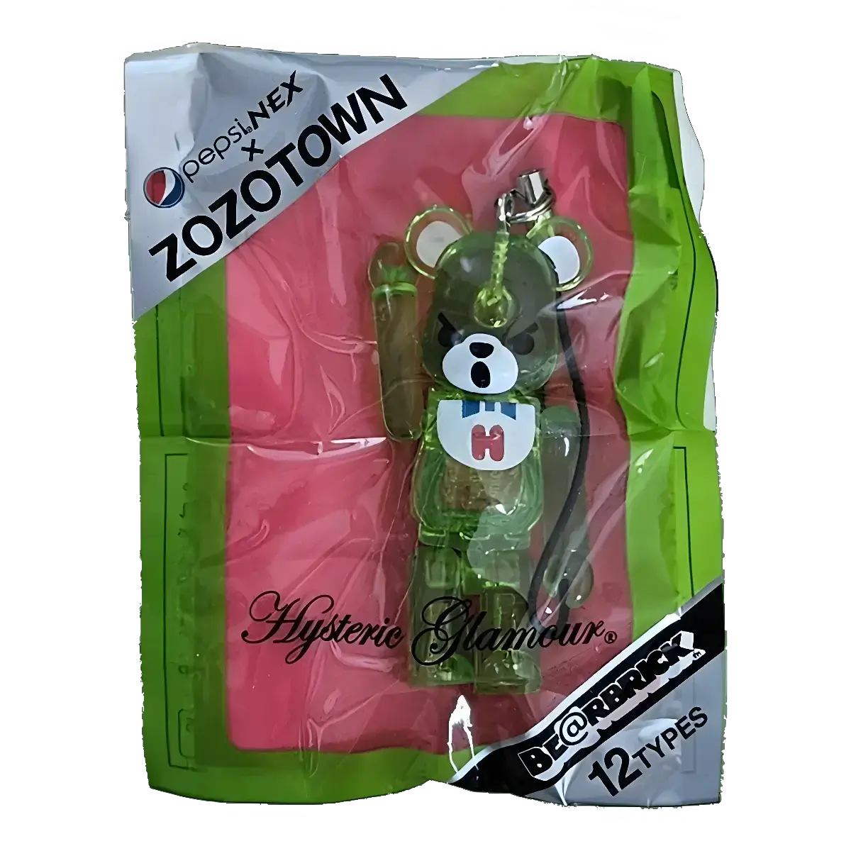 Bearbrick PEPSI.NEX × ZOZOTOWN - Hysteric Glamour 70% in der Verpackung