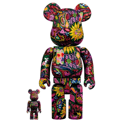 Bearbrick Psychedelic Paisley 100%+400% Herstellerbild 1