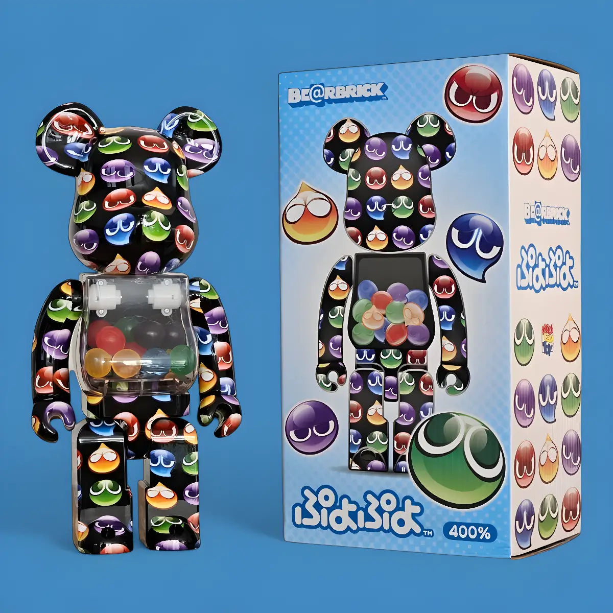 Bearbrick Puyo Puyo 400% mit Verpackung