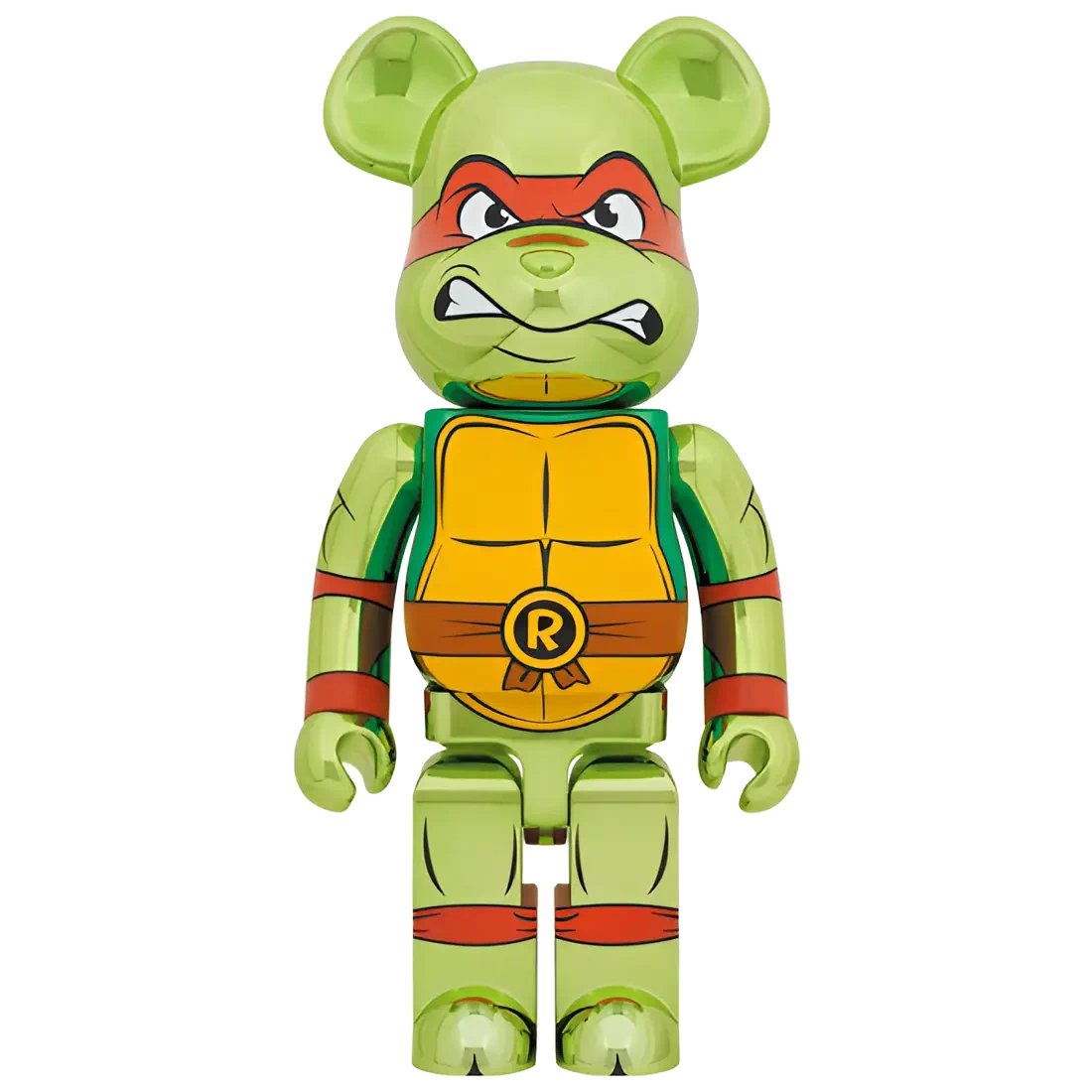 Bearbrick Raphael Chrome Version [Teenage Mutant Ninja Turtles] 1000% Herstellerbild 1