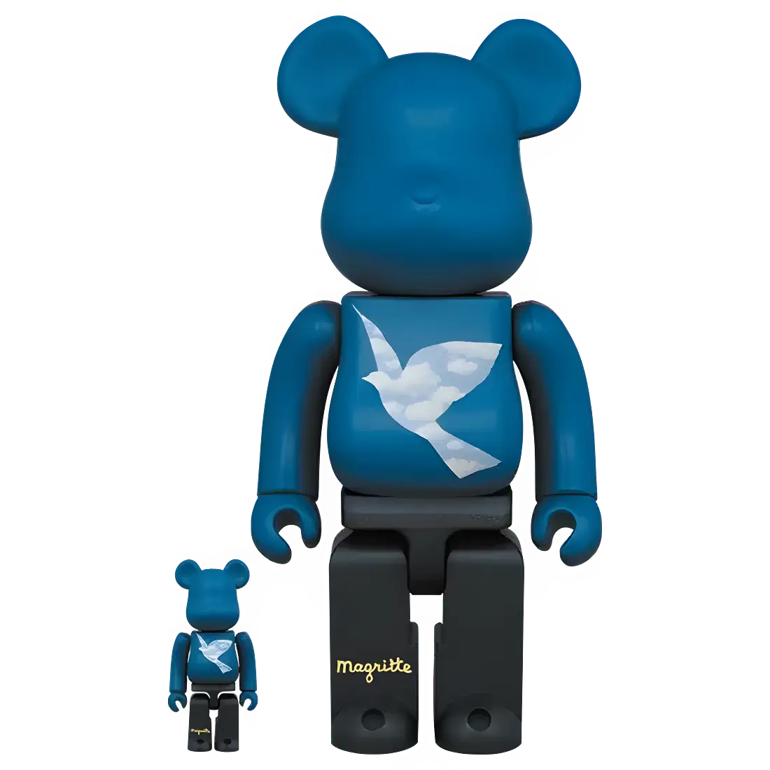 Bearbrick René Magritte 'L'Oiseau de Ciel 1966  La Belle Societé 1965' 100%+400% Herstellerbild 1