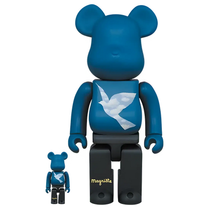 Bearbrick René Magritte 'L'Oiseau de Ciel 1966  La Belle Societé 1965' 100%+400% Herstellerbild 1