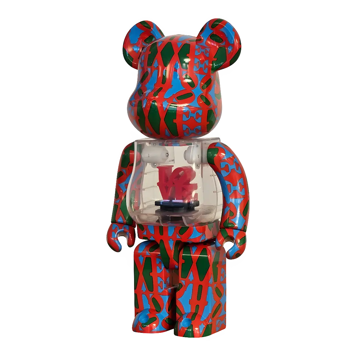 Bearbrick Robert Indiana LOVE 400% schräg