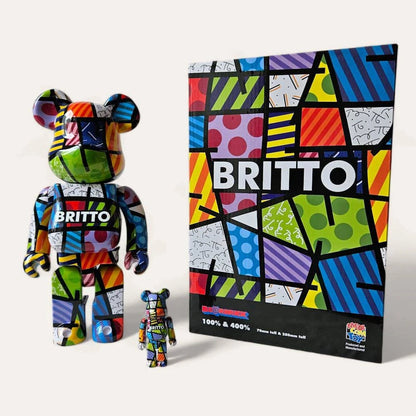 Bearbrick Romero Britto mit Verpackung