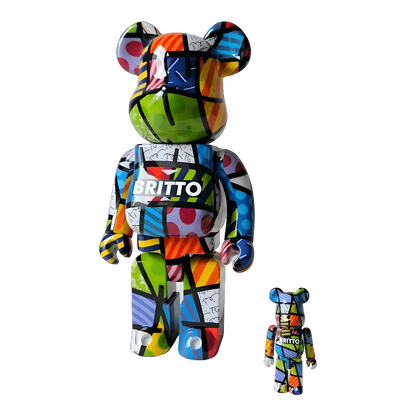 Bearbrick Romero Britto schräg
