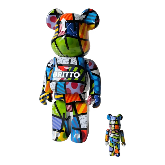 Bearbrick Romero Britto schräg