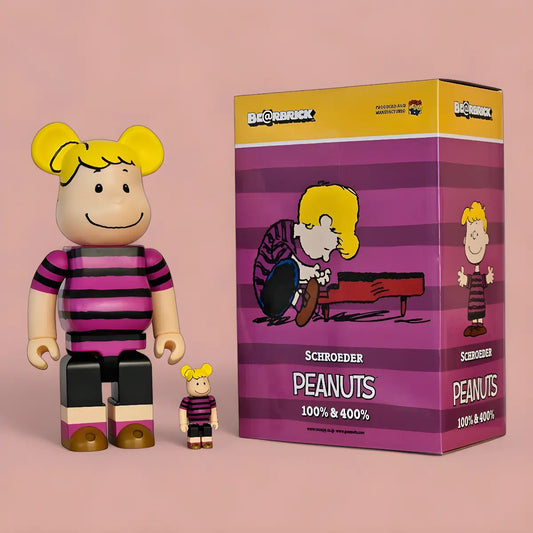 Bearbrick Schroeder [Peanuts] 100%+400% mit Verpackung