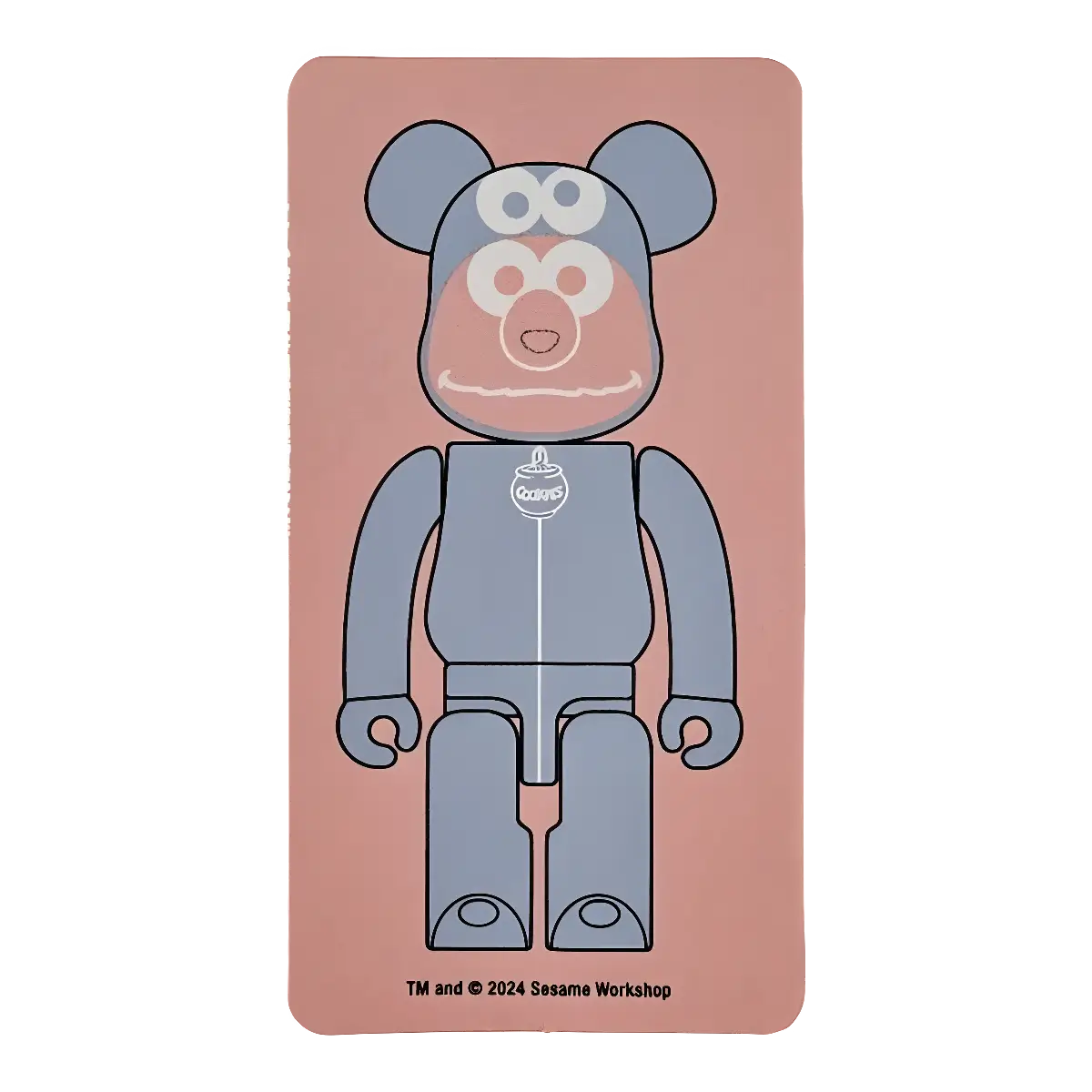 Bearbrick Series 48 Cute Sesame Street × Gelato Pique Elmo in Cookie Monster Costume 100% Begleitkarte