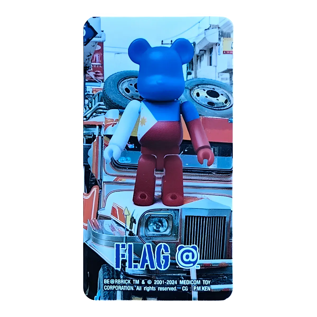 Bearbrick Series 49 Flag 'Philippines' 100% Begleitkarte