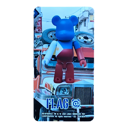 Bearbrick Series 49 Flag 'Philippines' 100% Begleitkarte