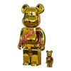 Bearbrick Sex Pistols Never Mind the Bollocks Chrome Version schräg