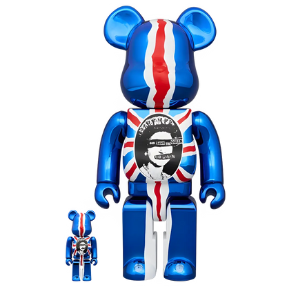 Bearbrick Sex Pistols 'God Save the Queen' Chrome Version Herstellerbild 1