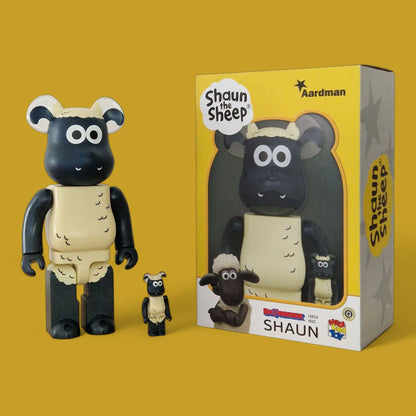 Bearbrick Shaun [Shaun the Sheep] 100%+400% mit Verpackung