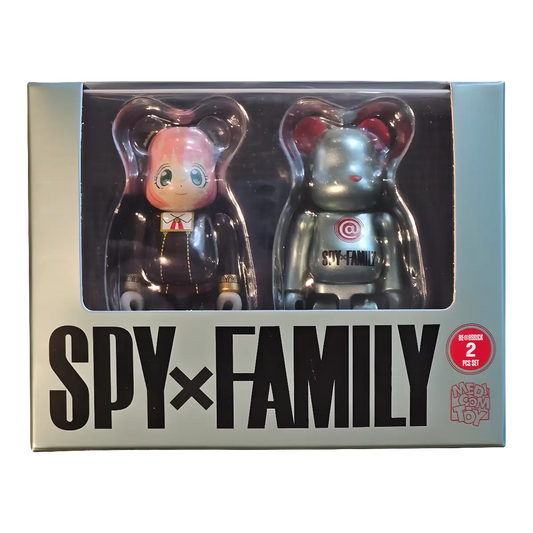 Bearbrick Spy × Family 2er-Set 100% in der Verpackung