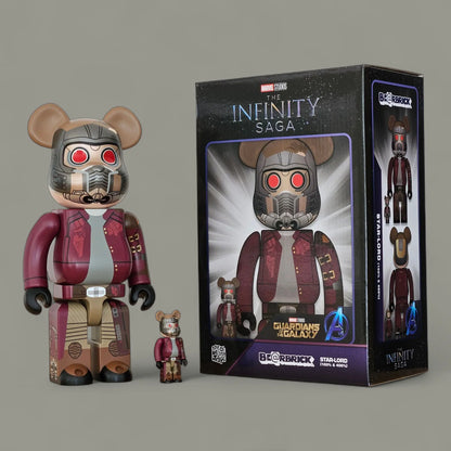 Bearbrick Star-Lord [The Infinity Saga] 100%+400% mit Verpackung