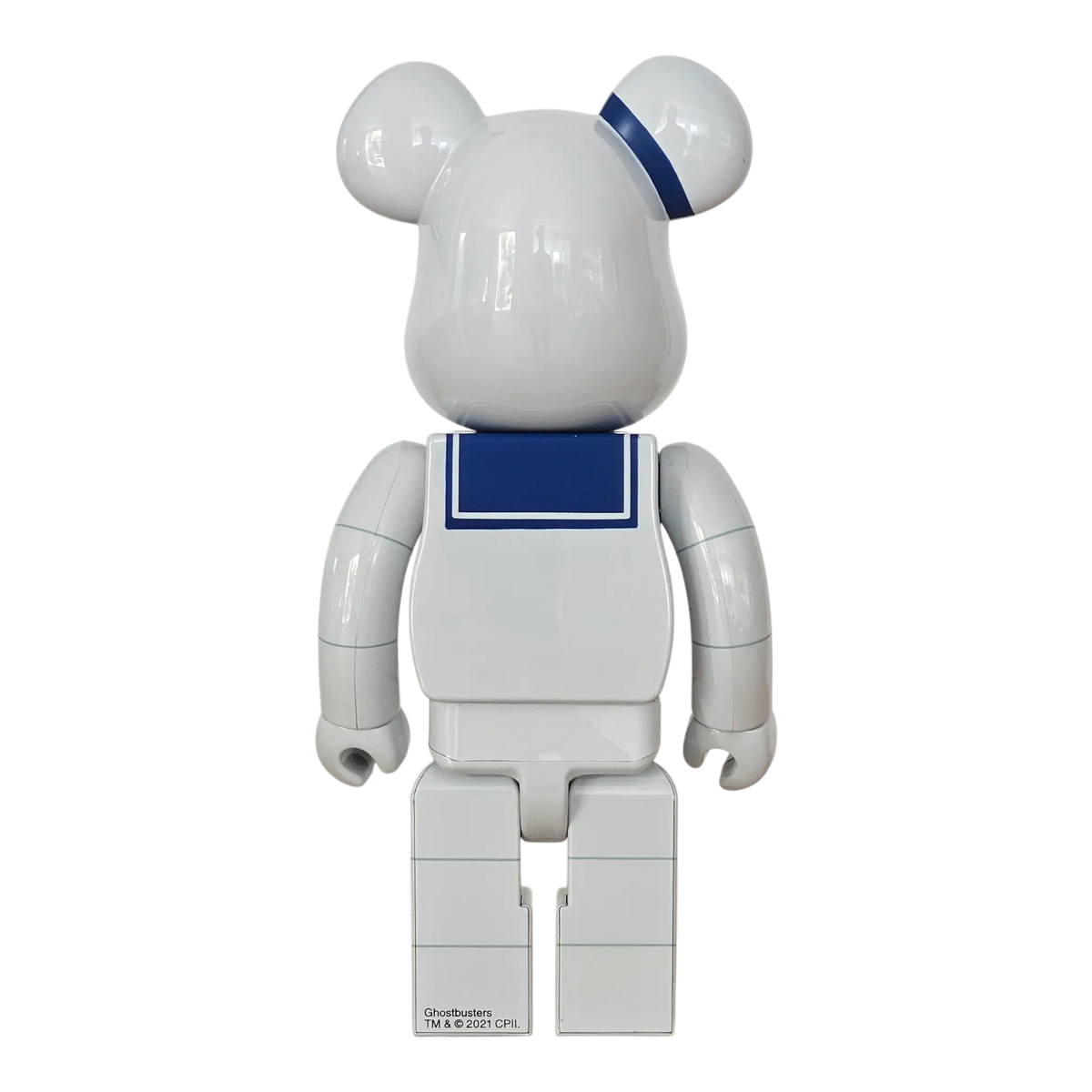 Bearbrick Stay Puft Marshmallow Man White Chrome Version 100%+400% Rückseite