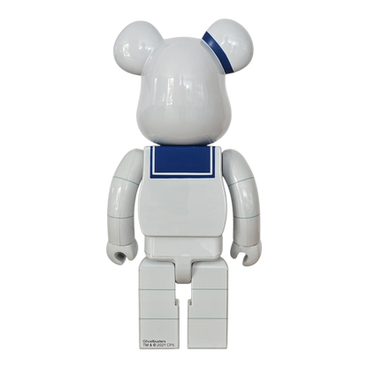 Bearbrick Stay Puft Marshmallow Man White Chrome Version 100%+400% Rückseite