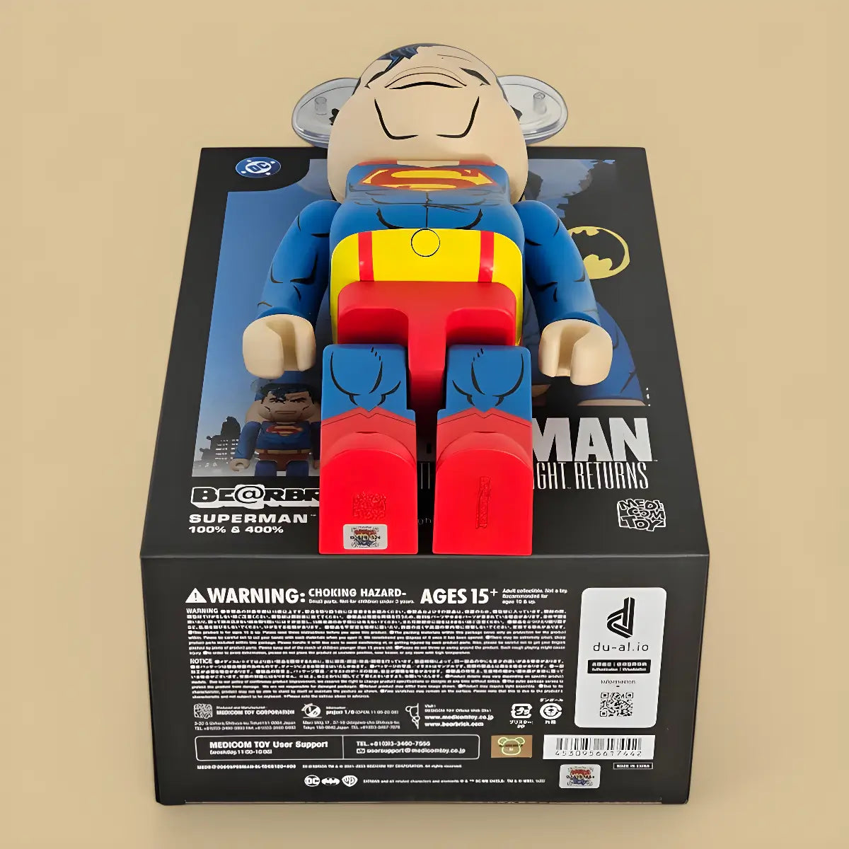 Bearbrick Superman [Batman The Dark Knight Returns] 100%+400% Echtheitsmerkmale