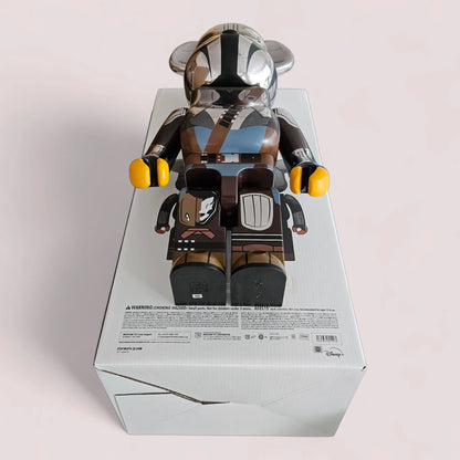 Bearbrick The Mandalorian Chrome Version 1000% Echtheitsmerkmale