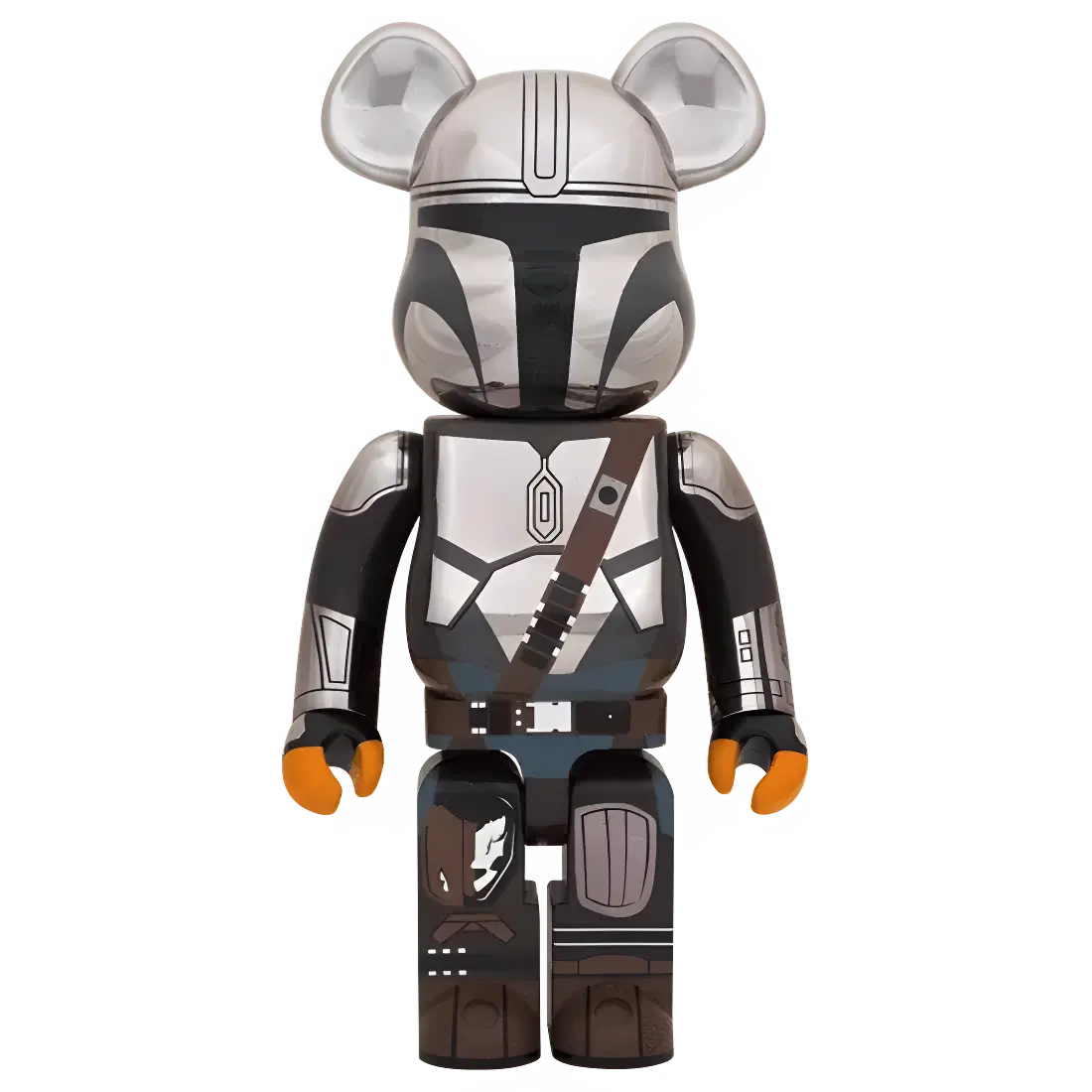 Bearbrick The Mandalorian Chrome Version 1000% Herstellerbild 1