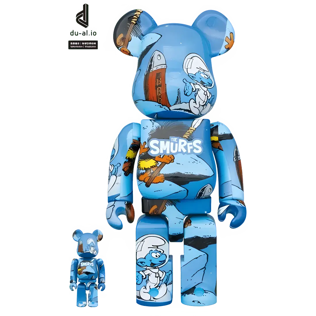 Bearbrick The Smurf 'The Astrosmurf' 100%+400% Herstellerbild 1
