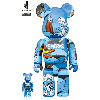 Bearbrick The Smurf 'The Astrosmurf' 100%+400% Herstellerbild 1