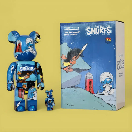 Bearbrick The Smurf 'The Astrosmurf' 100%+400% mit Verpackung