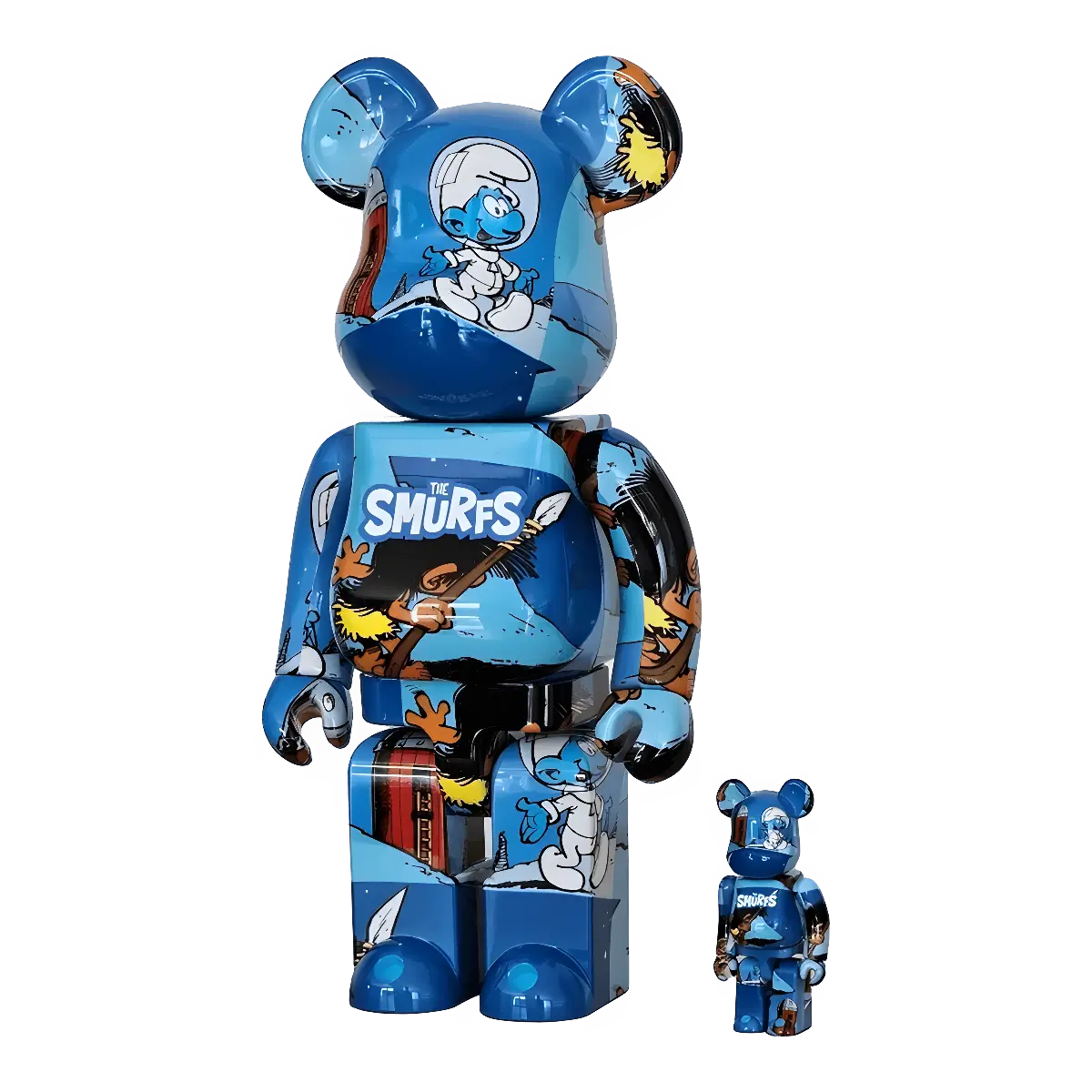 Bearbrick The Smurf 'The Astrosmurf' 100%+400% schräg