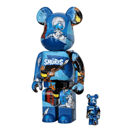 Bearbrick The Smurf 'The Astrosmurf' 100%+400% schräg