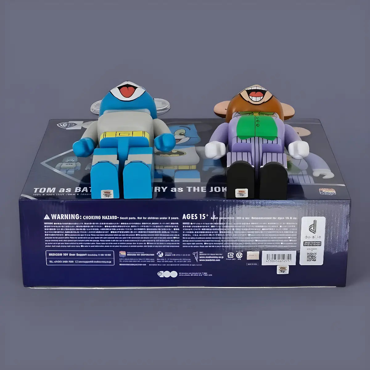 Bearbrick Tom as Batman & Jerry as The Joker [Tom and Jerry] 100%+400% Echtheitsmerkmale