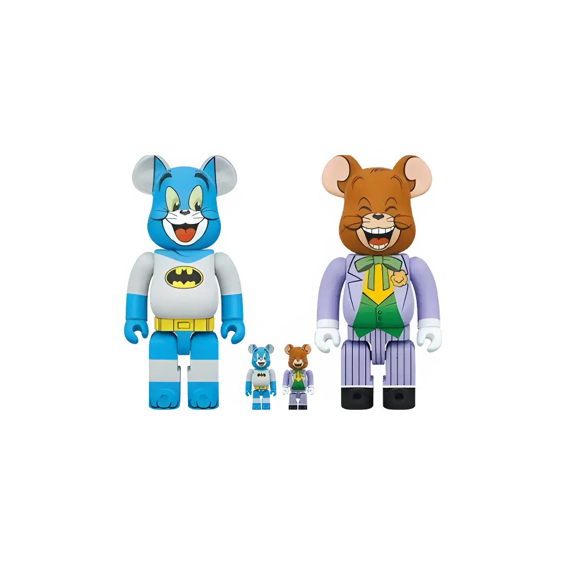 Bearbrick Tom as Batman & Jerry as The Joker [Tom and Jerry] 100%+400% Herstellerbild 1
