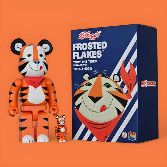 Bearbrick Tony the Tiger Vintage Version  [Kellogg's Corn Frosties] 100%+400% mit Verpackung