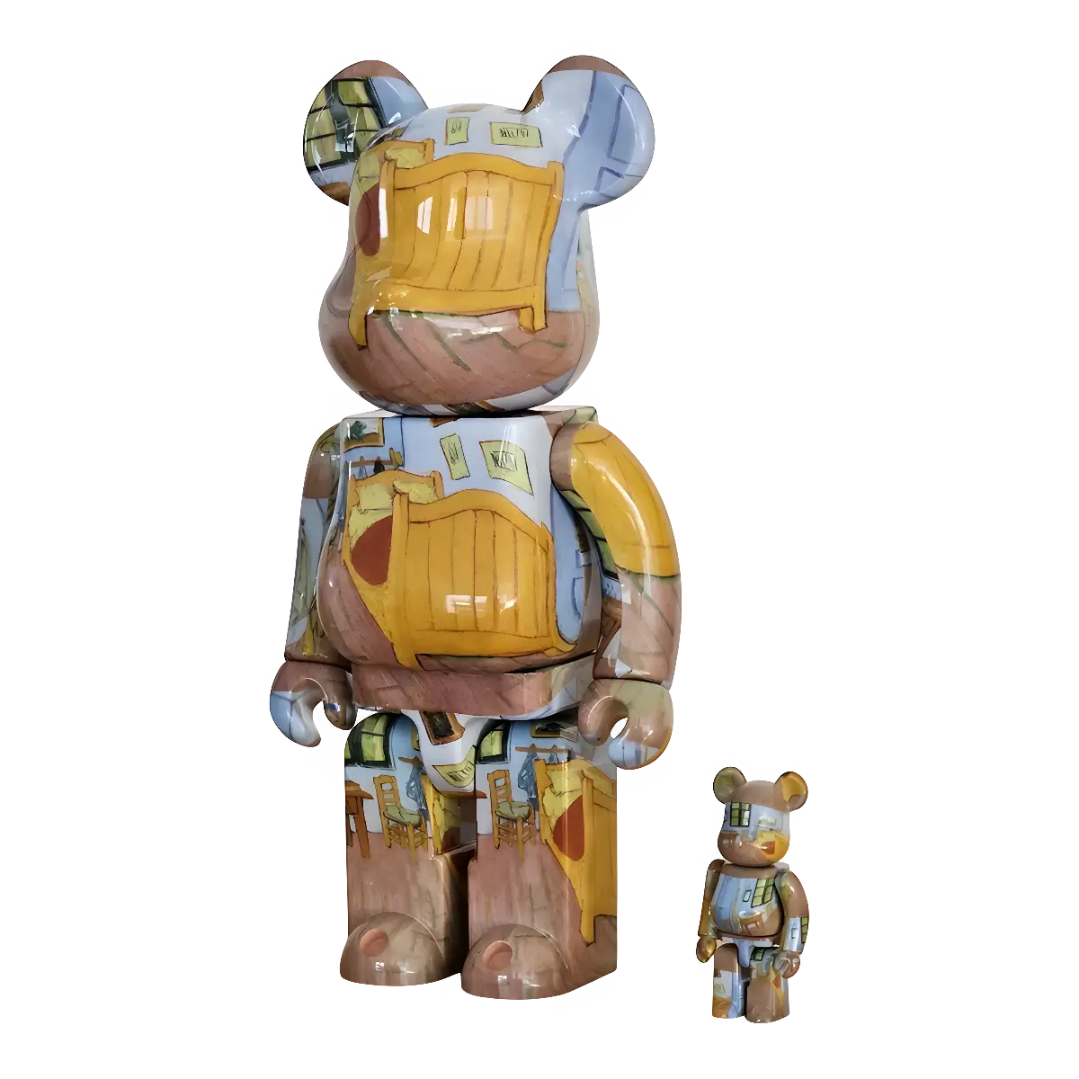 Bearbrick Vincent van Gogh The Bedroom 100%+400% schräg