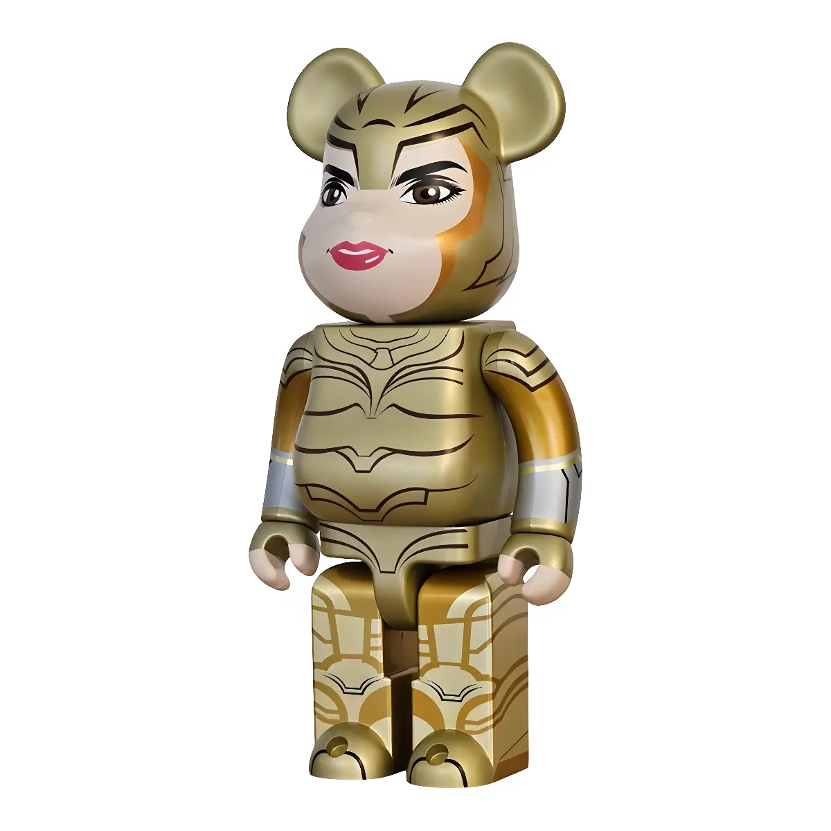 Bearbrick Wonder Woman Golden Armor Version 400% schräg