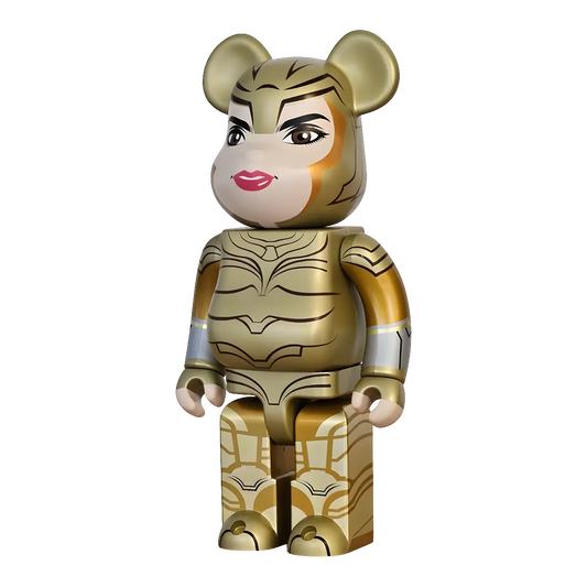 Bearbrick Wonder Woman Golden Armor Version 400% schräg